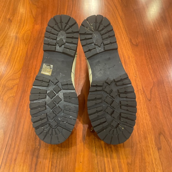 Lola Cruz Cream Patent Moto Boots - Picture 10 of 16